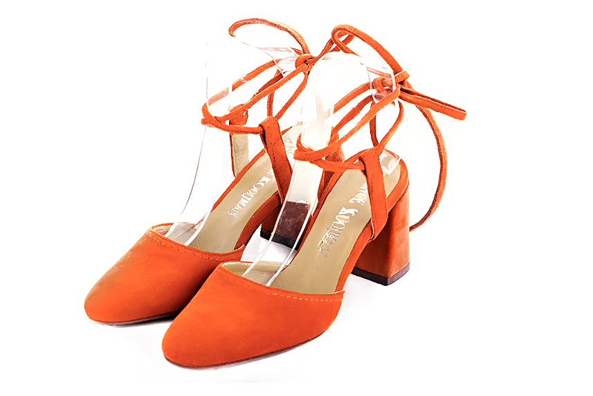 orange clémentine dress shoes for women - Florence KOOIJMAN